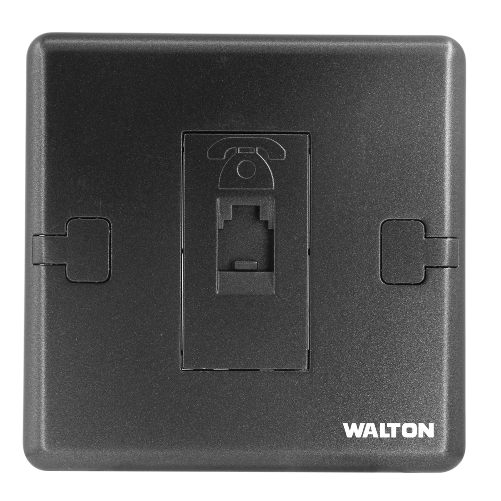 W1TS3C Metallic Black (Telephone Socket)